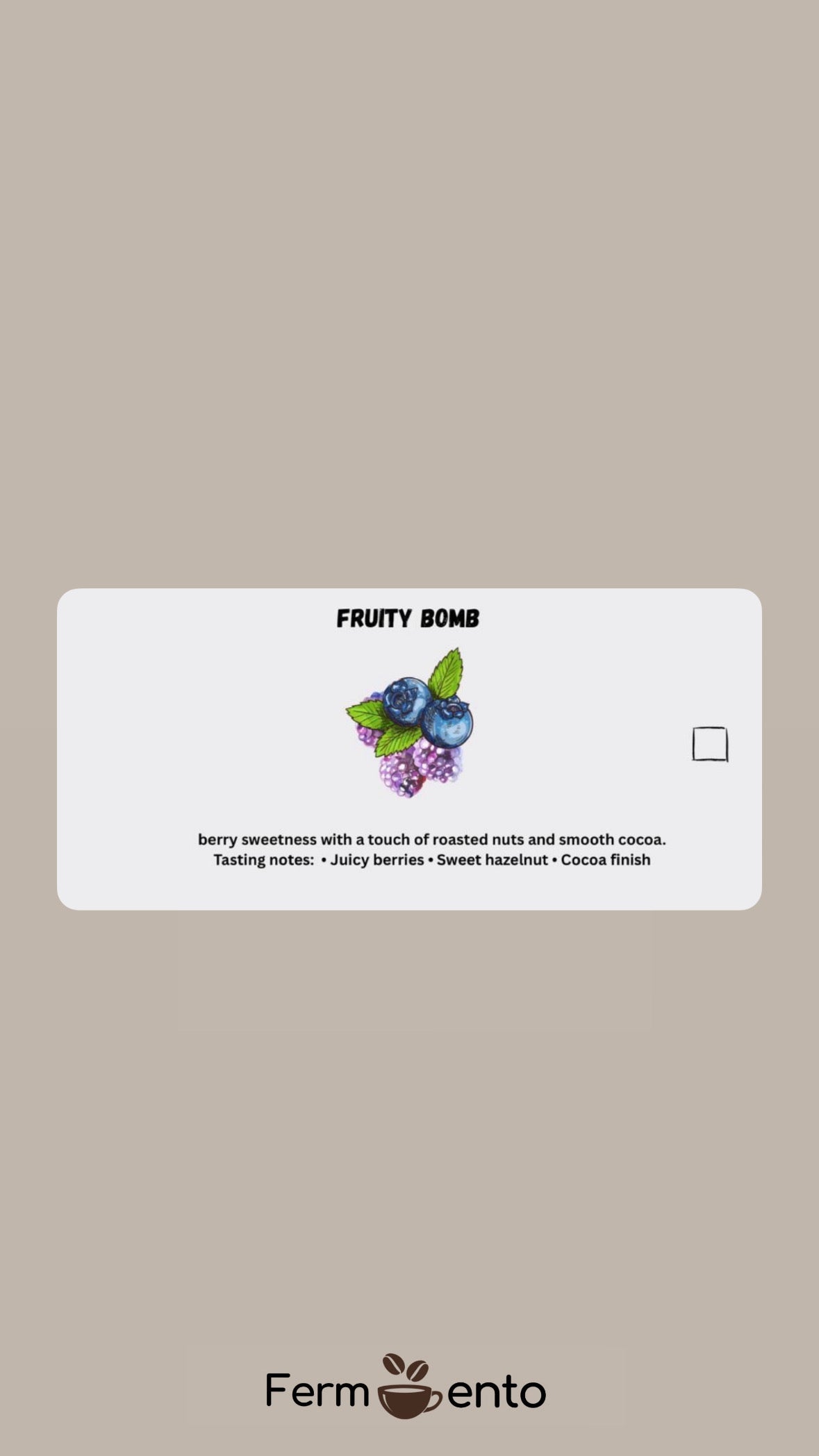 fruity bomb box (Context cafe) box