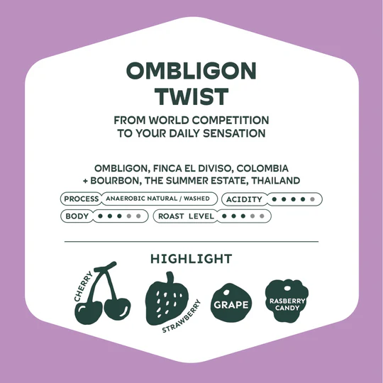 Ombligon Twist (Cherry / strawberry / raspberry candy / Grape) 200g