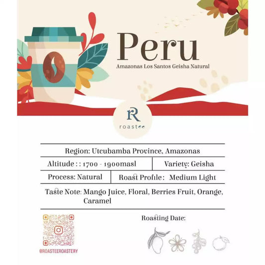 Peru Amazonas Los Santos Geisha Natural ๐ฅญ (Mango Juice) 150g