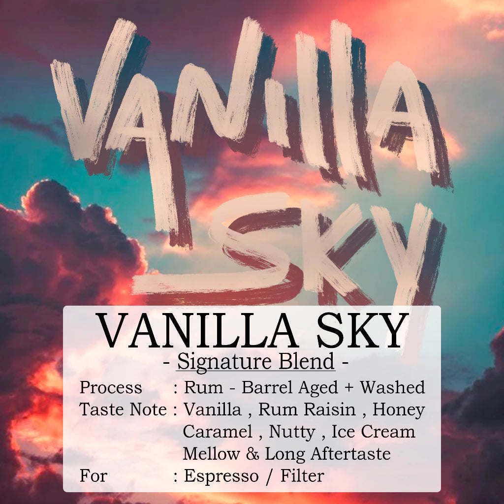 Vanilla sky 🍦🍮🍯 (200g) Signature Blend (Vanilla, Rum, Honey, Caramel, Nutty, Ice cream, Long aftertaste)
