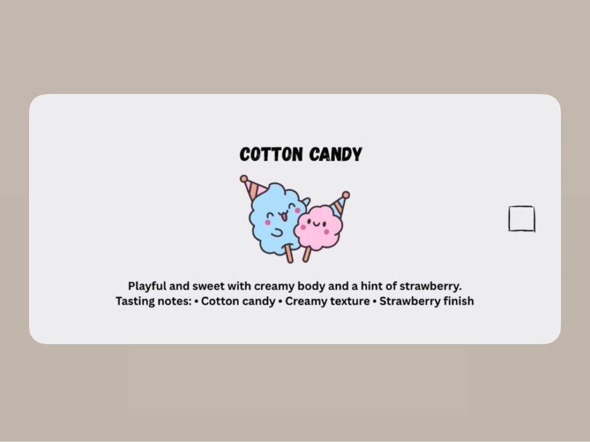 cotton candy (Context cafe) box
