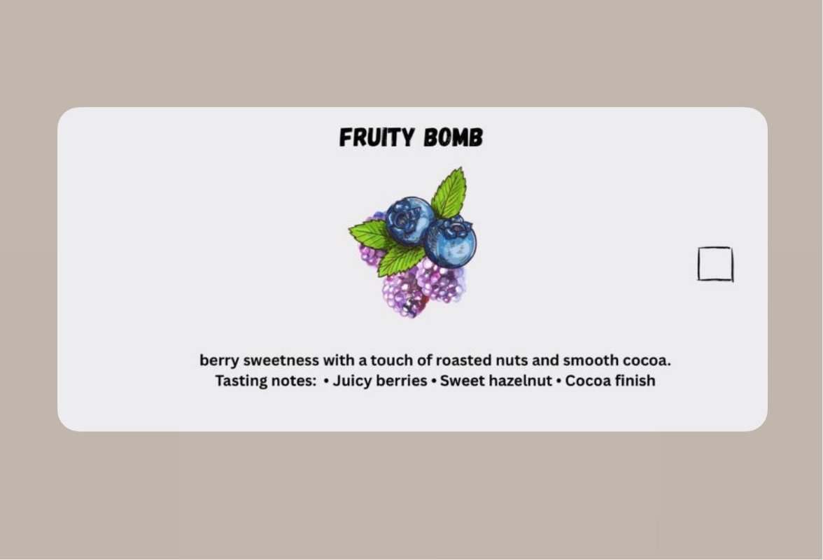 fruity bomb box (Context cafe) box