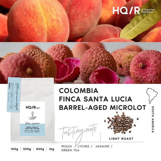 Colombia Finca Santa Lucia Barrel-Aged Microlot 🍑 (Lychee, Peach) 200g