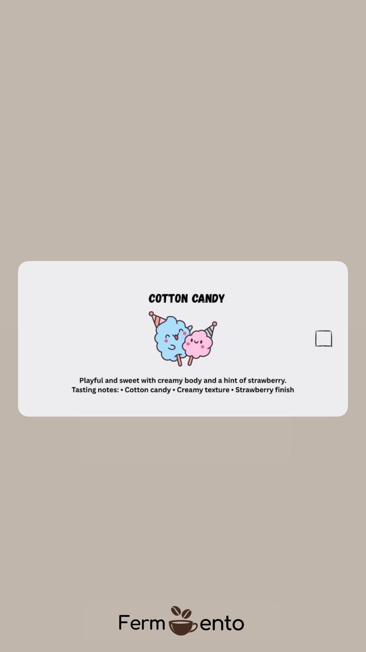 cotton candy (Context cafe) box