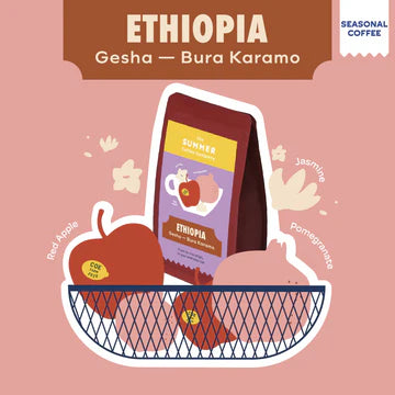 Ethiopia, Gesha - (Red Apple/Jasmine/Pomegranate) 200g