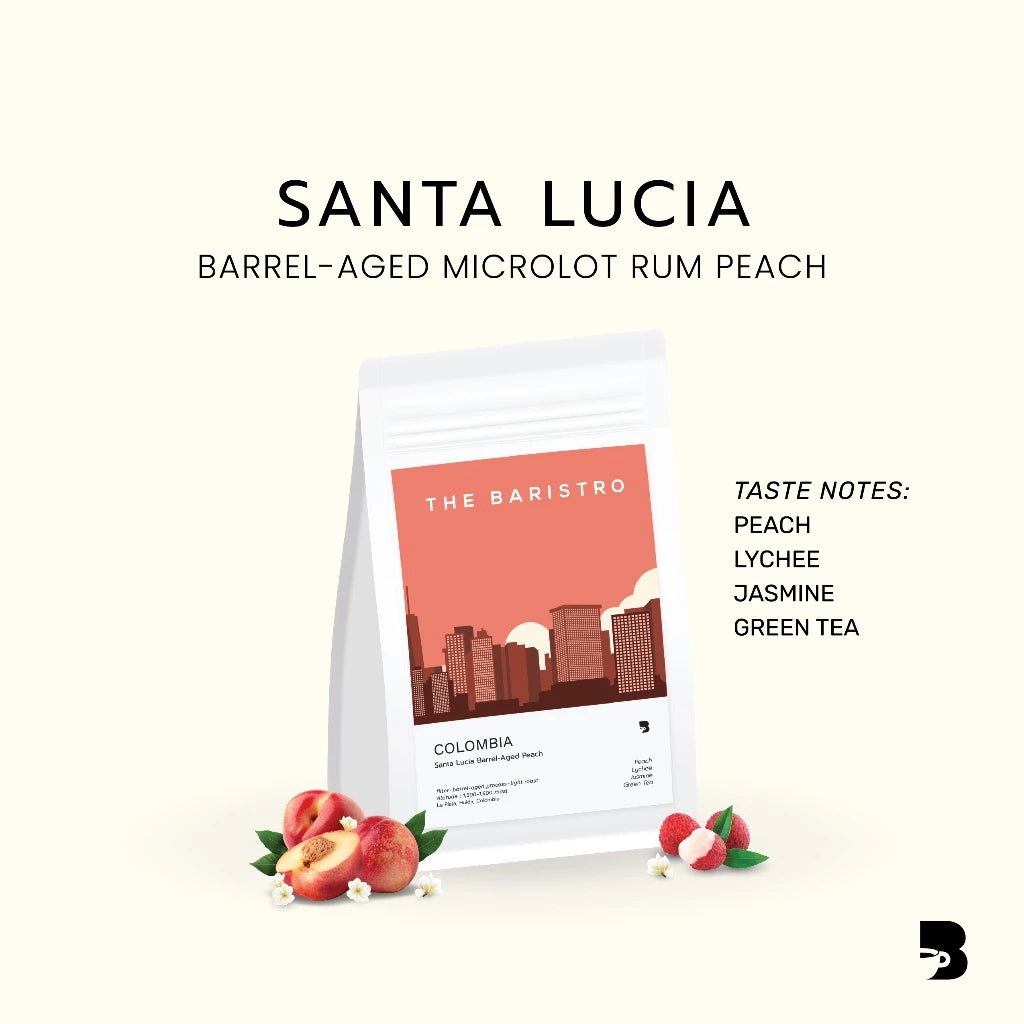 Colombia Santa Lucia Barrel-Aged Microlot Rum Peach 200g