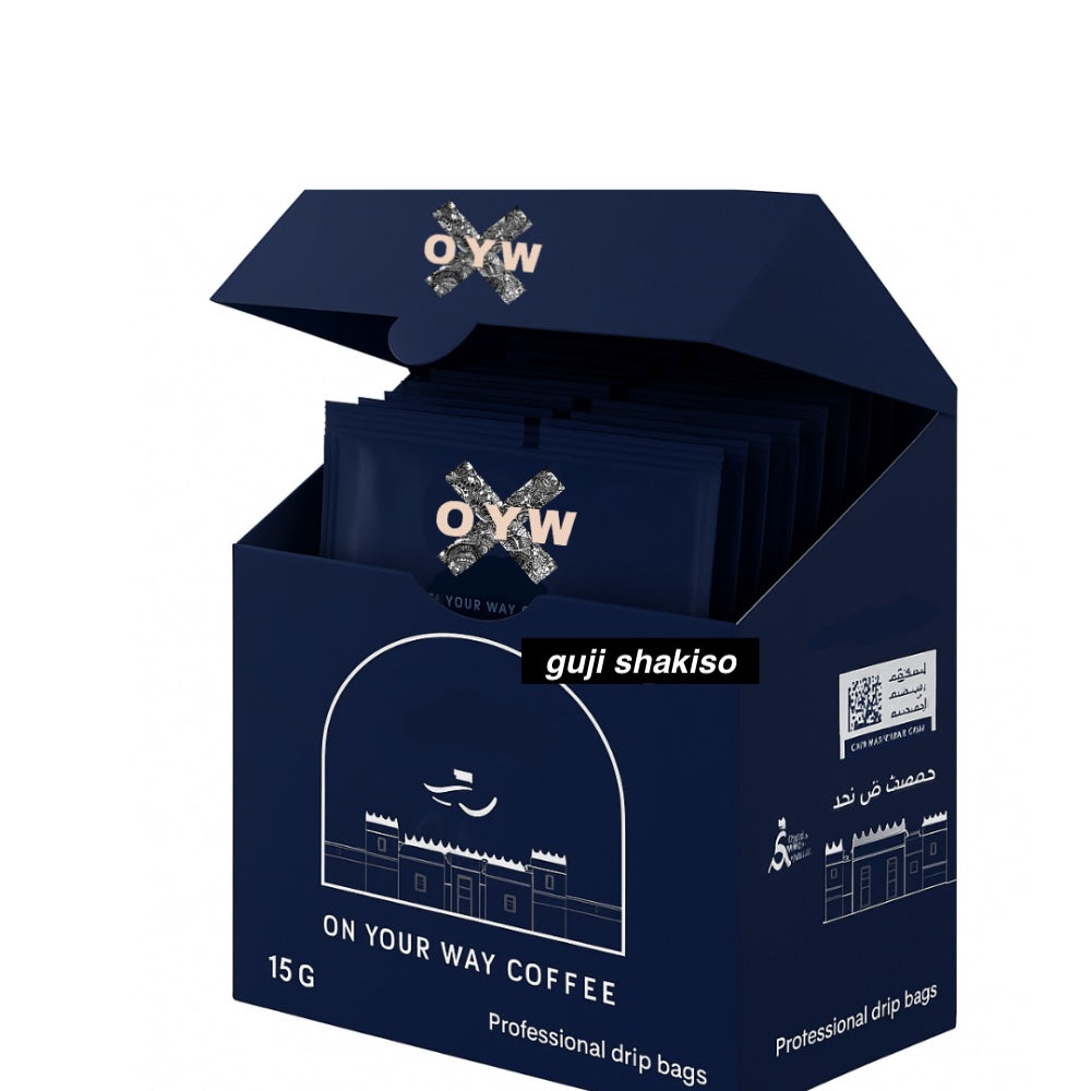guji shakiso drip bags 5pcs - اظرف قهوة قوجي شاكيسو